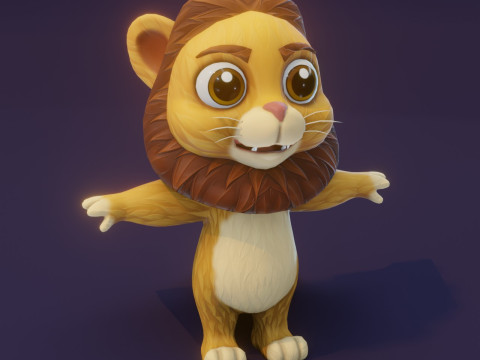 Animated Cartoon Animals Mega Pack Unity 3D Model