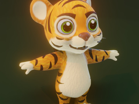 Animated Cartoon Animals Mega Pack Unity 3D Model