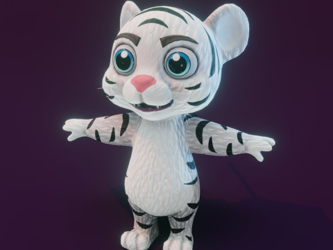Animated Cartoon Animals Mega Pack Unity 3D Model
