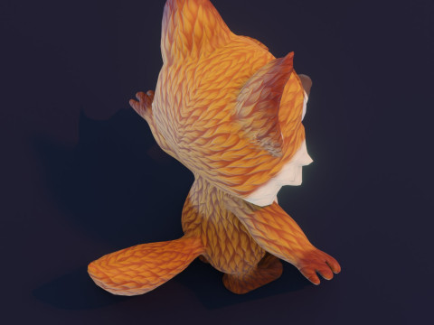 Cartoon Animated Wolf and Fox Collection Modèle 3D