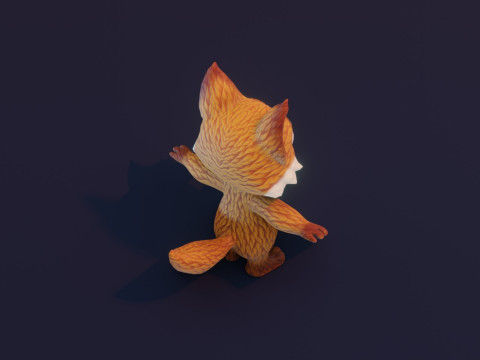 Cartoon Animated Wolf and Fox Collection Modèle 3D