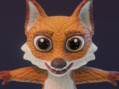 Cartoon Animated Wolf and Fox Collection Modèle 3D