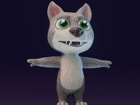 Cartoon Animated Wolf and Fox Collection Modèle 3D
