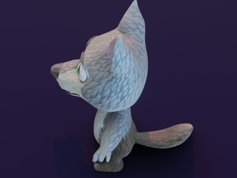 Cartoon Animated Wolf and Fox Collection Modèle 3D