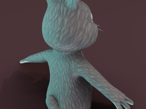 Cartoon Animated Rabbit and Fox Collection Model 3D