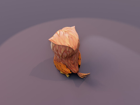 Cartoon Animated Owl and Fox Collection 3D Model