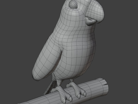 Cartoon Animated Owl and Ara Parrot Collection 3D-Modell