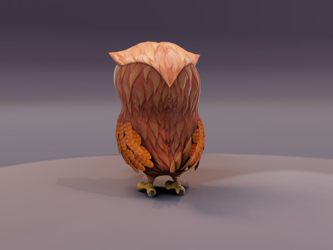 Cartoon Animated Owl and Ara Parrot Collection 3D-Modell