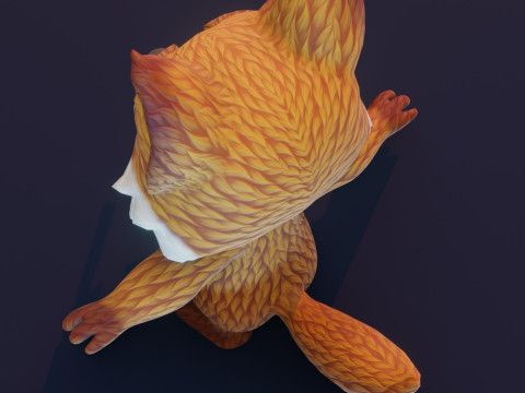 Cartoon Animated Wolf Fox and Squirrel Collection 3D Model