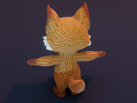 Cartoon Animated Wolf Fox and Squirrel Collection 3D Model