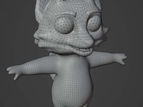 Cartoon Animated Wolf Fox and Squirrel Collection 3D Model