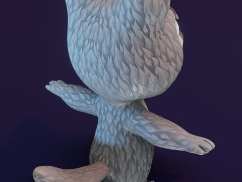 Cartoon Animated Wolf Fox and Squirrel Collection 3D Model