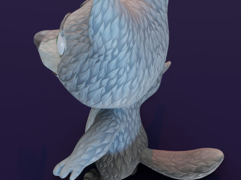 Cartoon Animated Wolf Fox and Squirrel Collection 3D Model