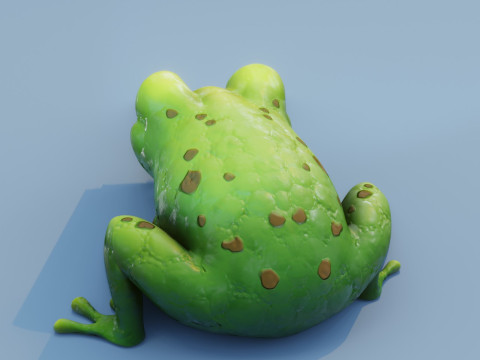 Cartoon Animated Wolf Fox and Frog Collection Modello 3D