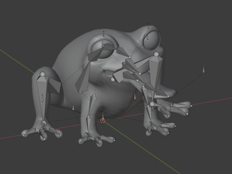 Cartoon Animated Wolf Fox and Frog Collection Modello 3D