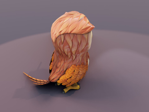 Cartoon Animated Owl Wolf and Rabbit Collection Modèle 3D