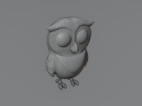 Cartoon Animated Owl Wolf and Rabbit Collection Modèle 3D