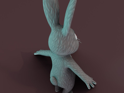 Cartoon Animated Owl Wolf and Rabbit Collection Modèle 3D