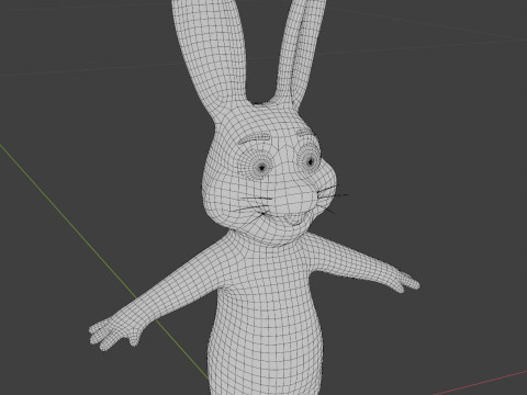 Cartoon Animated Owl Wolf and Rabbit Collection Modèle 3D