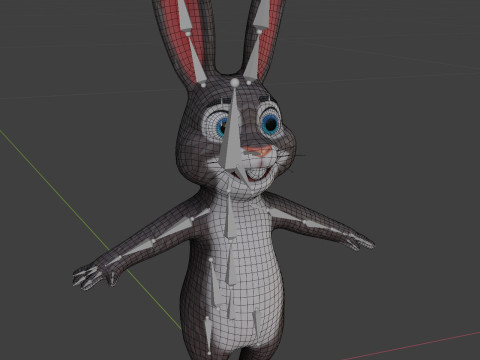 Cartoon Animated Owl Wolf and Rabbit Collection Modèle 3D