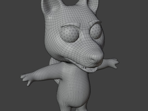Cartoon Animated Wolf Rabbit and Squirrel Collection Modèle 3D