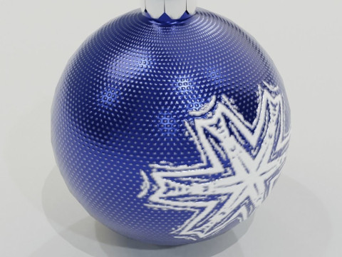 Christmas Baubles Low-poly Model 3D