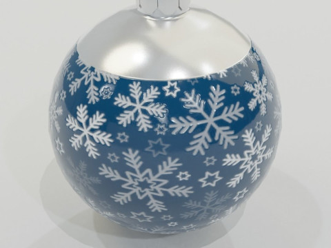 Christmas Baubles Low-poly Model 3D