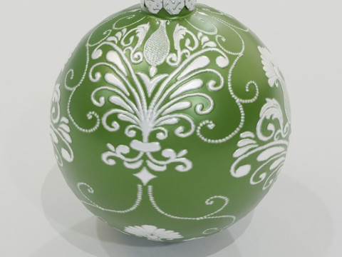 Christmas Baubles Low-poly Model 3D