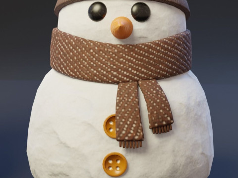 CartoonSnowmen Model 3D