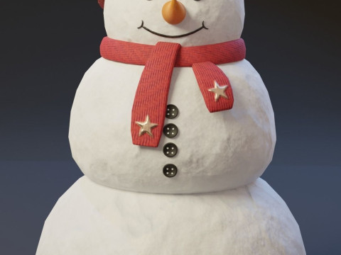 CartoonSnowmen Model 3D