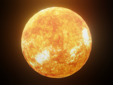 Photorealistic Solar System Moon Included 2k Textures Low-poly Modelo 3D