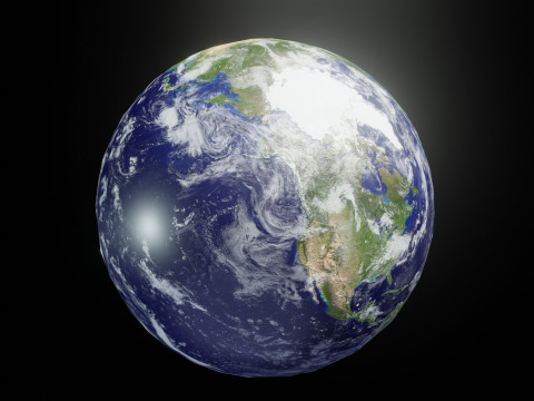Photorealistic Solar System Moon Included 2k Textures Low-poly Modelo 3D