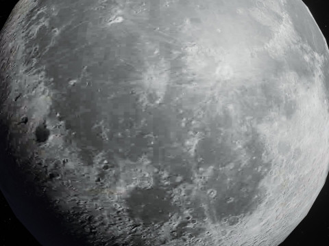 Photorealistic Solar System Moon Included 2k Textures Low-poly Modelo 3D