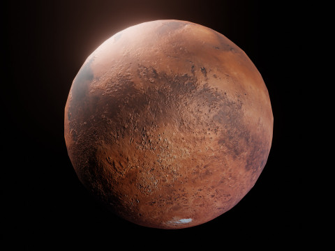 Photorealistic Solar System Moon Included 2k Textures Low-poly Modelo 3D