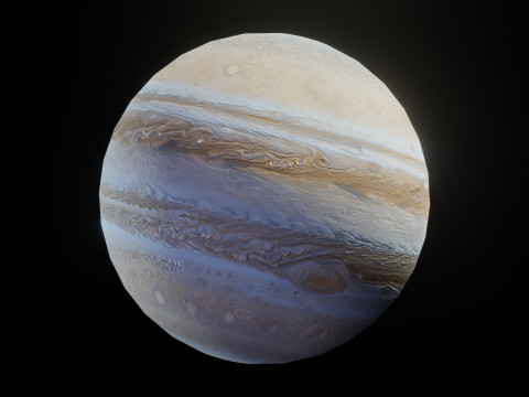 Photorealistic Solar System Moon Included 2k Textures Low-poly Modelo 3D