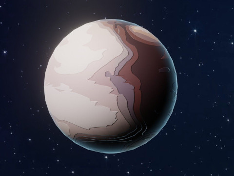Alien Sci-Fi Planets Pack 3D Model