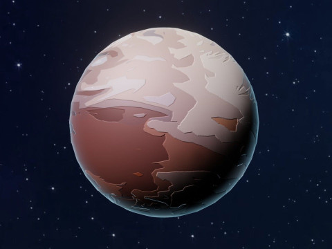 Alien Sci-Fi Planets Pack 3D Model