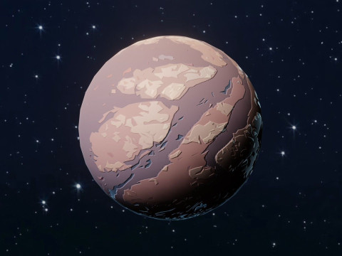 Alien Sci-Fi Planets Pack 3D Model