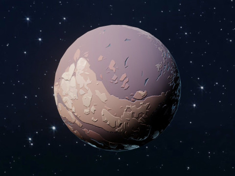Alien Sci-Fi Planets Pack 3D Model