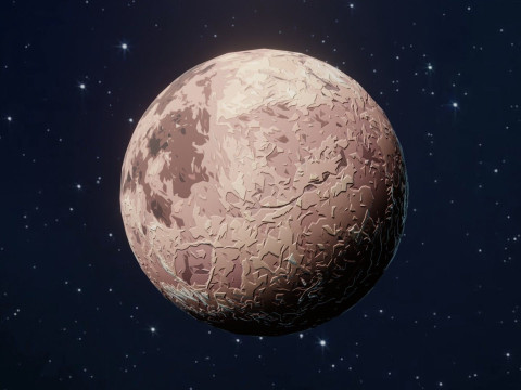 Alien Sci-Fi Planets Pack 3D Model