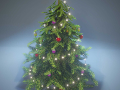 Stylized Christmas Tree 3D Model