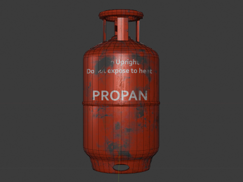 Propane tank 3D 模型