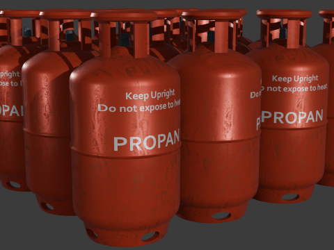 Propane tank 3D 模型