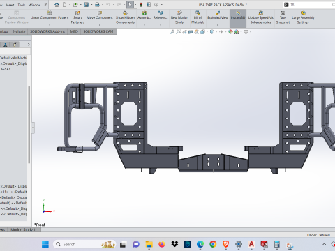 LANDCRUISER 78 79 REAR BUMPER TIRE RACK TYRE RACK 3D Model