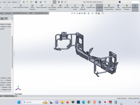LANDCRUISER 78 79 REAR BUMPER TIRE RACK TYRE RACK 3D Model