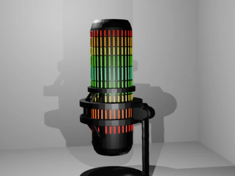 游戏麦克风 3D 模型