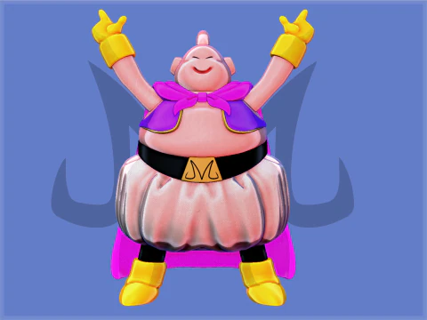 Dragon Ball Z Majin Buu Junsui Aku Fat Modelo de Impressão 3D