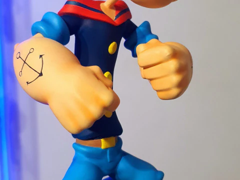Popeye the Sailor Man Braccio di Ferro 3D Print Model