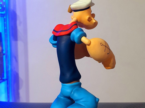 Popeye the Sailor Man Braccio di Ferro 3D-Druckmodell