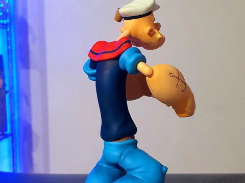 Popeye the Sailor Man Braccio di Ferro 3D Print Model